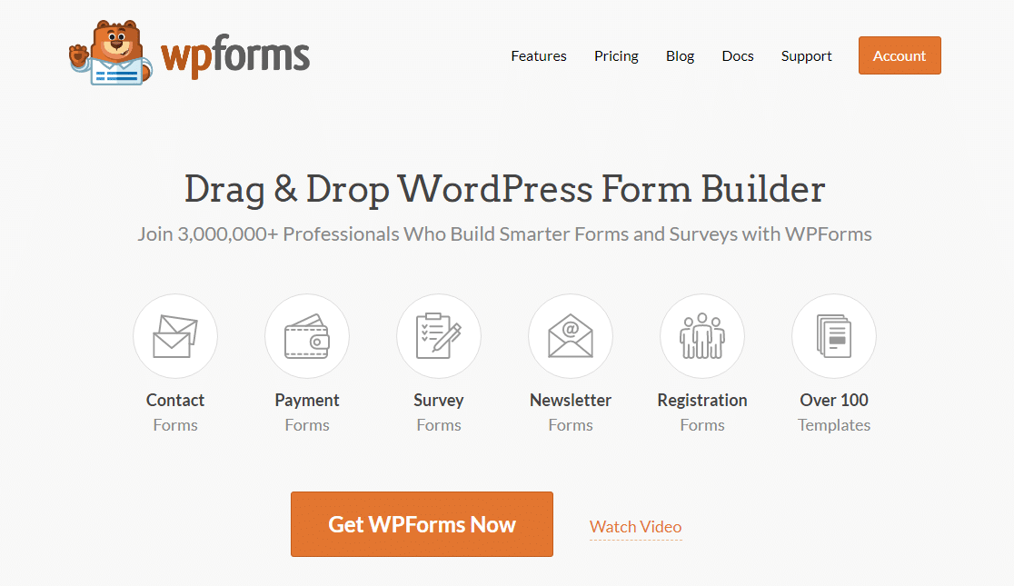 หน้าแรก WPForms