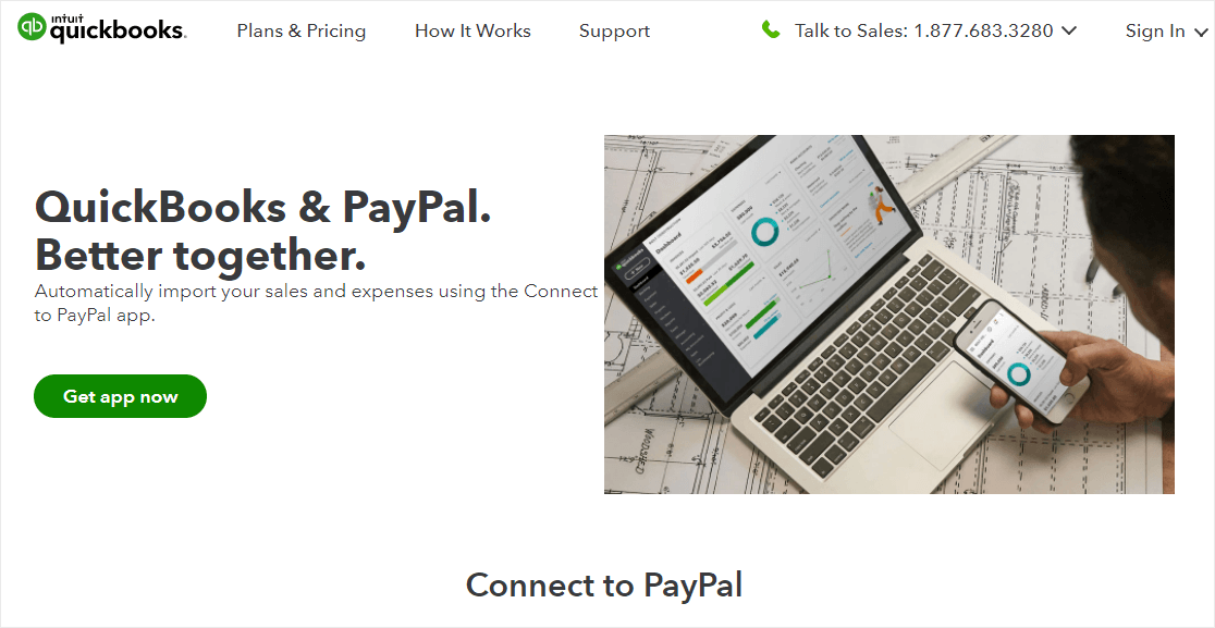 integrações de quickbooks paypal