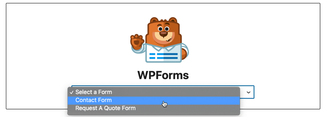 Blocul WPForms Lite