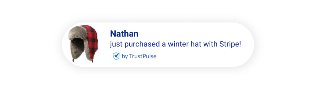 Уведомление о полосе в TrustPulse