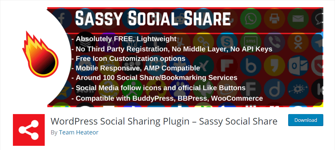 sassy social share лучший плагин wordpress для социальных сетей