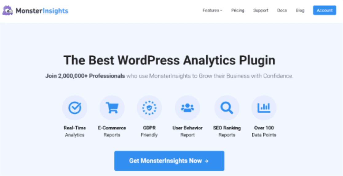 monsterinsights ปลั๊กอินอีคอมเมิร์ซที่ดีที่สุดสำหรับ wordpress