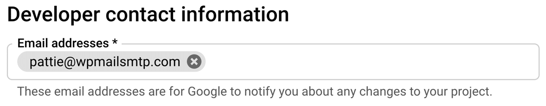 ตั้งค่าอีเมลนักพัฒนาใน Google Cloud