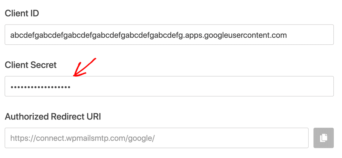 WP Mail SMTP Client Secret