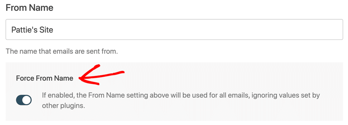 บังคับจากชื่อสำหรับ Gmail ใน WordPress