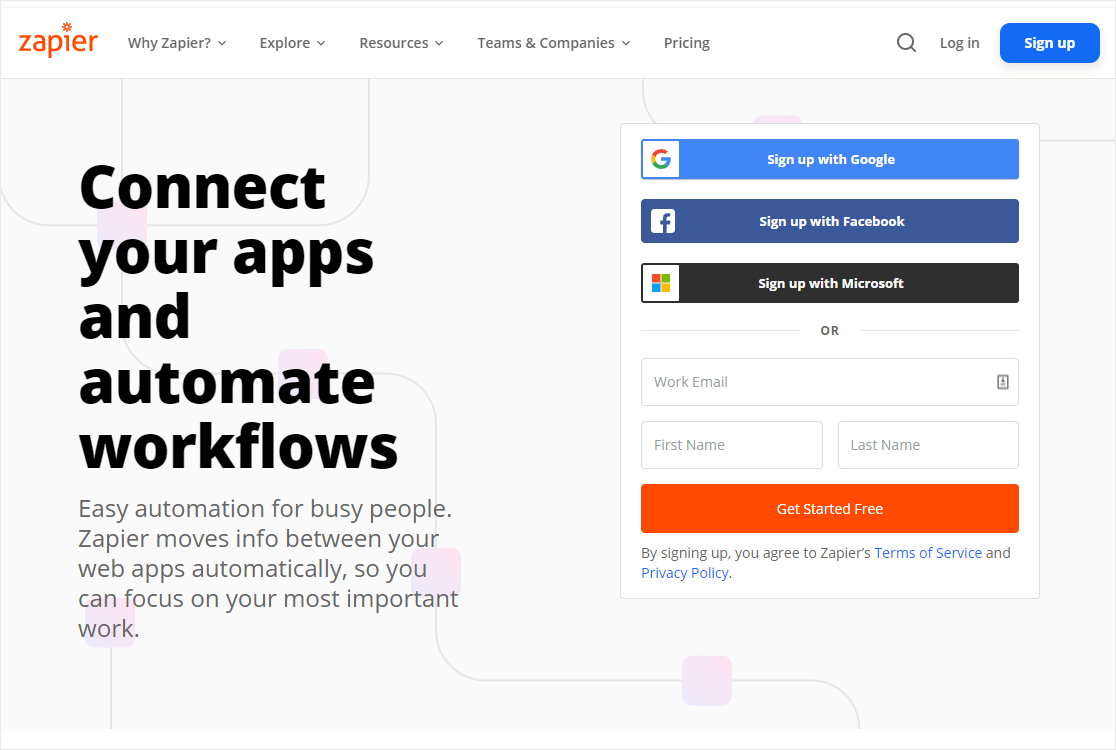 zapier wordpress постоянная интеграция контактов