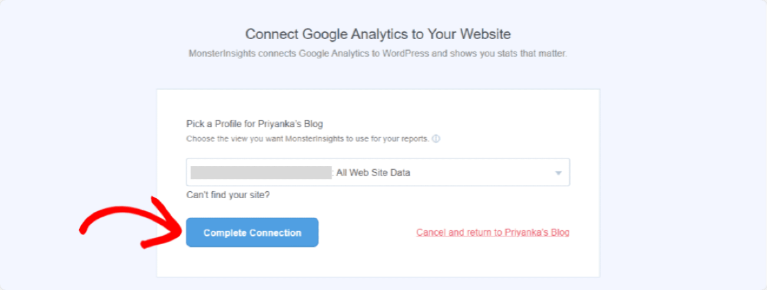 configurare completă monsterinsights