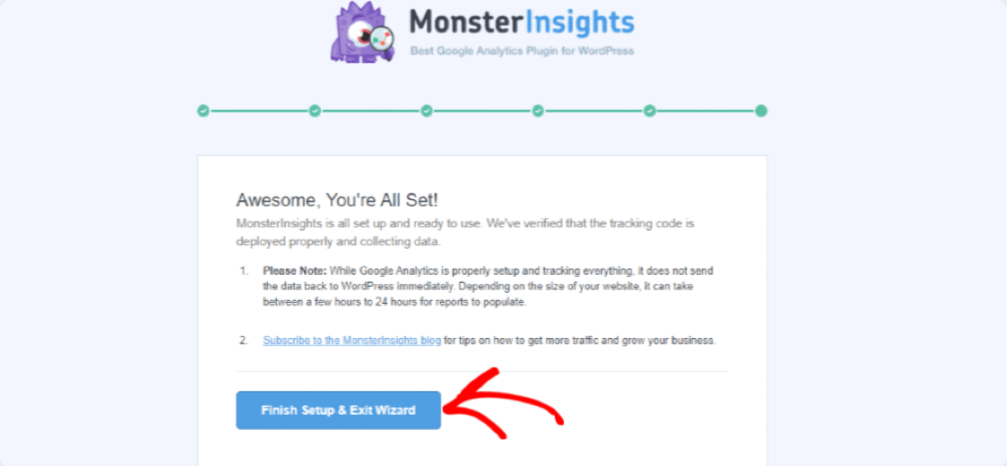 salvați și ieșiți din vrăjitorul monsterinsights