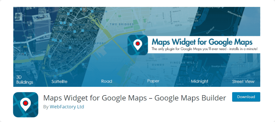 Widget do Maps para Google Maps