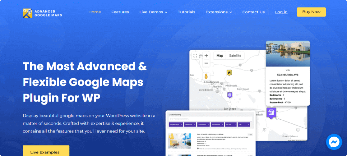 Plug-in avançado do Google Maps para WordPress