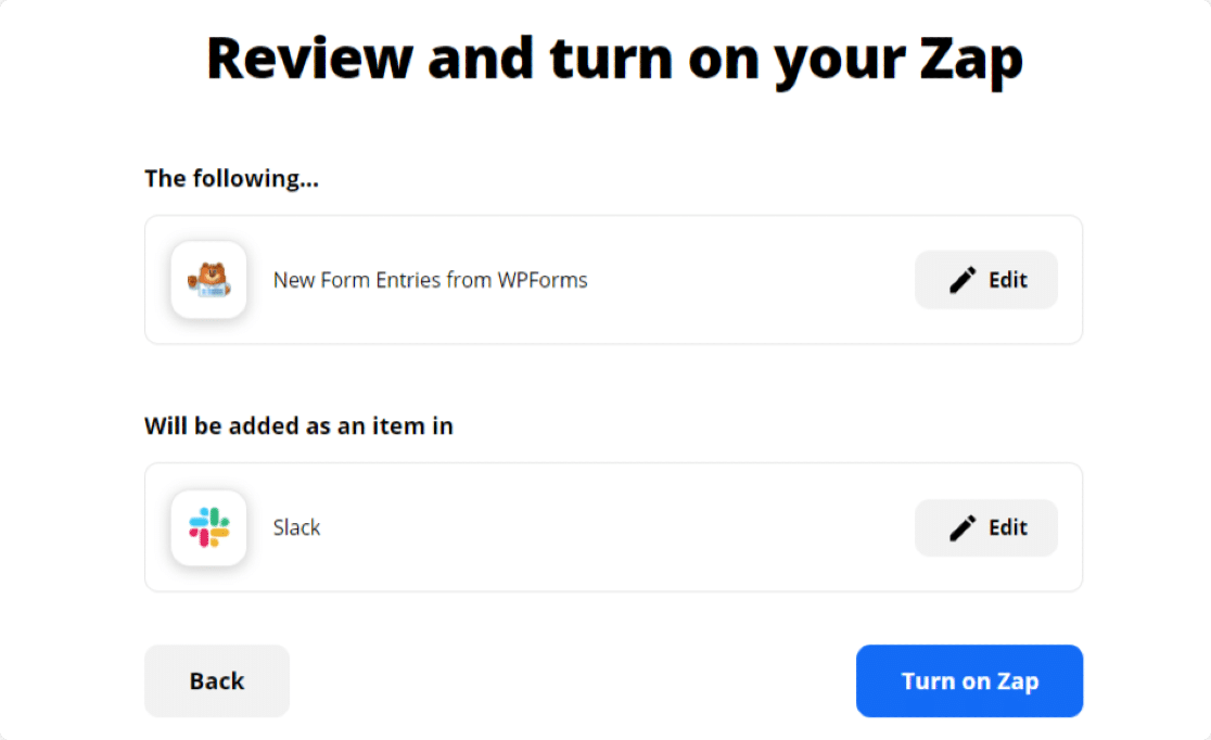 review-zap untuk mendapatkan notifikasi kendur dari formulir wordpress